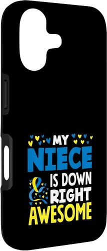 Vista 3 de My Niece is Down Right Awesome Down Syndrome Awareness Case for iPhone 17