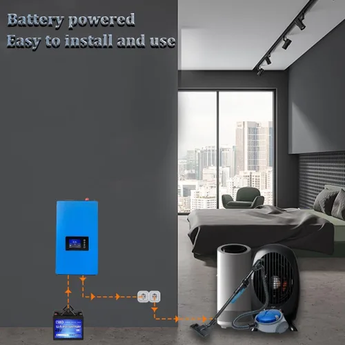 Vista 3 de Y&H Limitador de potencia del inversor de conexión a red de 1000 W Entrada solar DC25-60V Entrada AC110V/240V Interruptor automático