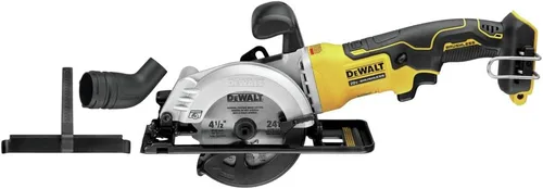 Vista 5 de Dewalt DCS571B-DCB240-BNDL ATOMIC 20V MAX Sierra circular sin escobillas de 4-1/2 pulgadas y batería compacta de iones de litio de 4 Ah
