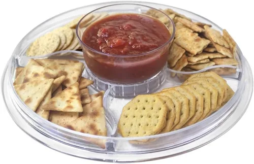 Vista 2 de Soporte de pastel con cubierta de cúpula, uso multipropósito 6 en 1, soporte de pastel con tapa, fuente para servir, tazón para ponche, fuente