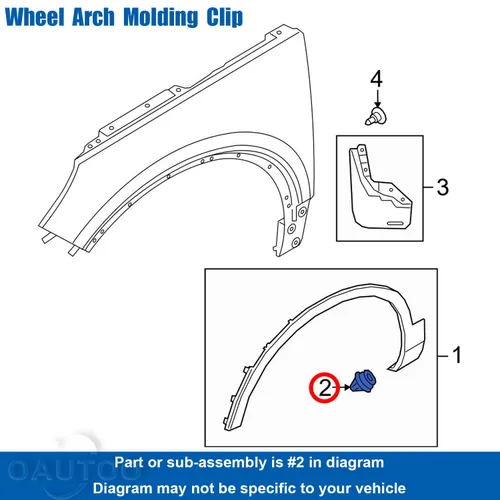 Vista 3 de Panel basculante y clip de moldeo de puerta para Volvo 30622612 S60 S90 V60 V90 XC40 XC60 XC90 2010-On