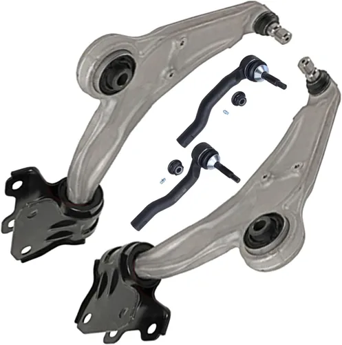 Vista 66 de Detroit Axle - 4 piezas de brazos de control traseros para Ford C-Max, Focus, Mazda 3 5, Volvo C30, C70, S40, V50, 4 brazos de control superiores e