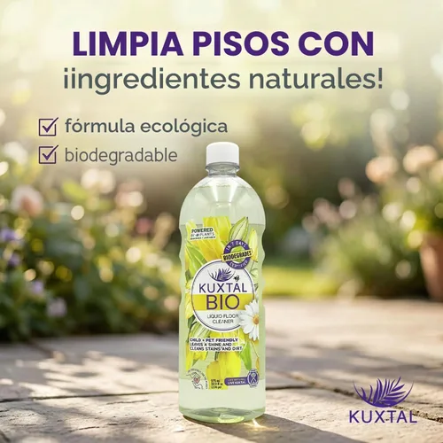 Vista 8 de KUXTAL - Limpiador natural para suelos de 3 unidades, seguro para mascotas, limpiador de suelos multisuperficie, fórmula biodegradable con extractos