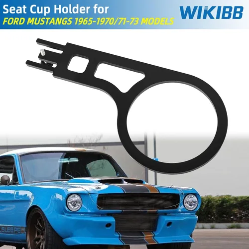Vista 2 de Portavasos para Asiento de WIKIBB para Ford Mustangs Modelos 1965-1970/71-73, Portavasos de Hierro para Asiento de Ford Mustangs, Resistente al