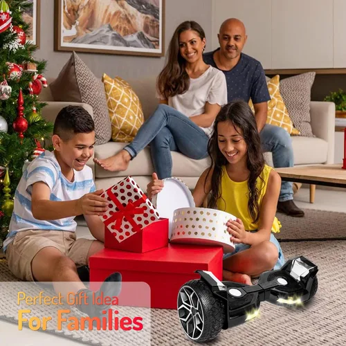 Vista 7 de 8.5” All Terrain Hover Board, Off Road Self Balancing Scooter with Bluetooth and LED Lights, UL2272 Safety Certified