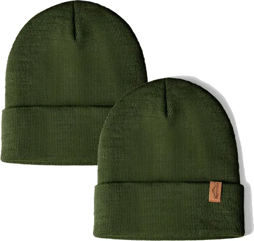 Vista 10 de Rajputana 1 y 2 Packs Gorro de invierno unisex de punto para hombre y mujer 2-Camuflaje