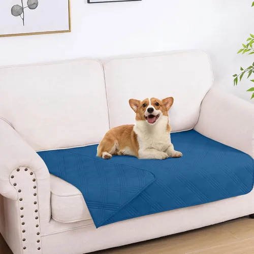 Vista 111 de hyha - Manta impermeable para cama de perro, mantas suaves para mascotas, funda impermeable para sofá para perros, fundas reversibles lavables
