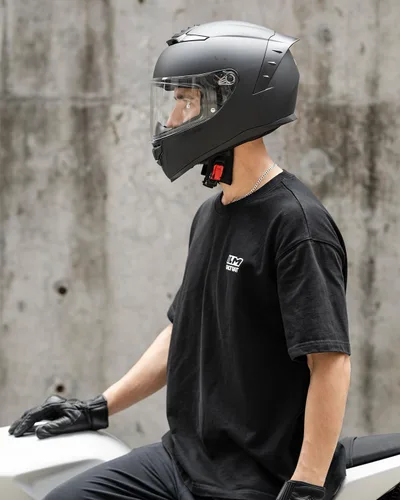 Vista 6 de ILM - Cascos de motocicleta de cara completa para hombres y mujeres, para deportes motorizados, moto, calle, carreras, aprobados por DOT