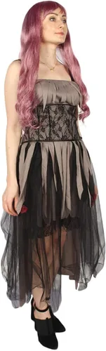 Vista 6 de Disfraz de gótico de zombi HC-065 para mujer adulta, S