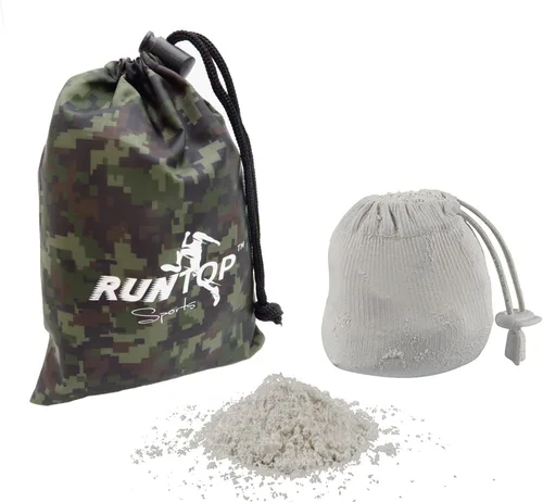 Vista 9 de RUNTOP Bolsa de tiza recargable de carbonato de magnesio de 2.4 onzas para levantamiento de pesas, entrenamiento de fitness, gimnasia, escalada