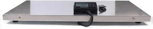Vista 4 de Báscula digital de ganado de plataforma grande de 440 libras con pantalla LCD Postal Heavy Duty Parcel Scale Escala de peso de acero inoxidable