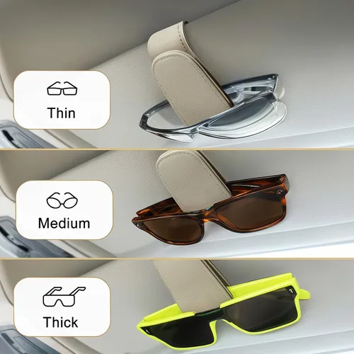 Vista 3 de EldHus Soporte para Gafas de Sol de Coche para Visera, Clip Magnético Soporte para Gafas de Coche, Soporte Universal para Gafas de Sol y Gafas