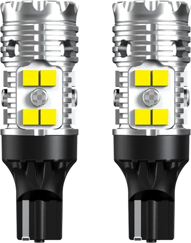 Vista 10 de LASFIT Bombilla LED T3 1156, señal de giro ámbar, resistencia incorporada 7506 CANBUS Ready sin errores, nuevo 500% brillante intermitente 4000LM