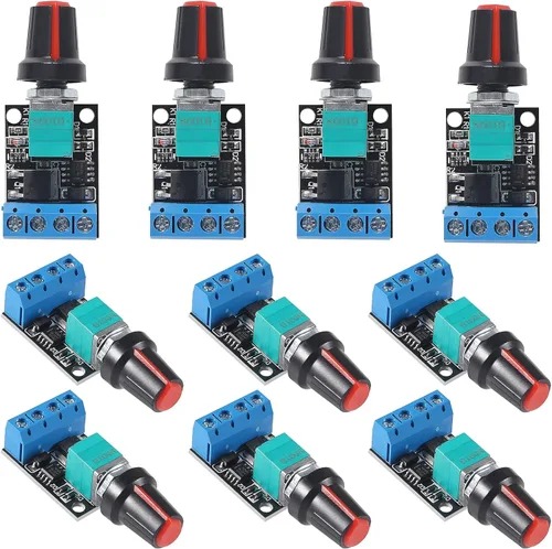 Vista 10 de UMLIFE 6 unids 5 V 12 V 10 A regulador de voltaje PWM DC motor controlador de velocidad gobernador regulador de velocidad continuo regulador
