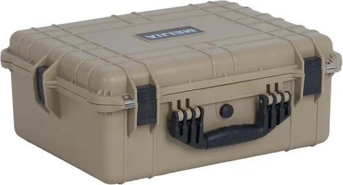 Vista 12 de MEIJIA Funda rígida protectora portátil impermeable para todo tipo de clima, funda compacta para cámara con espuma de ajuste personalizable, Gris