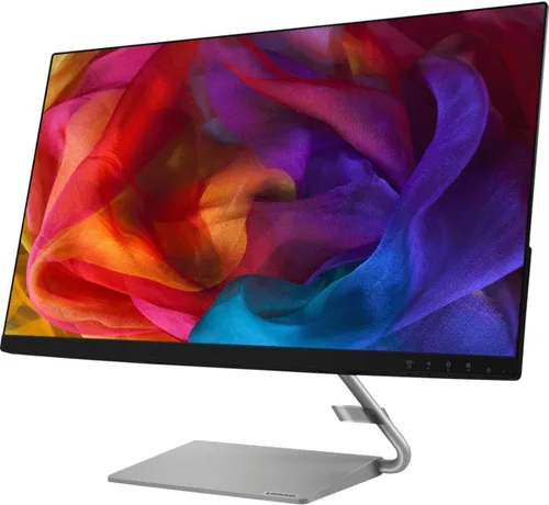 Vista 3 de Lenovo - Q27q-10 27" IPS LED QHD FreeSync Monitor - Negro