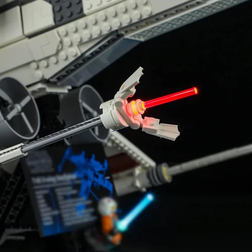Vista 8 de Kit de iluminación LED Briksmax para LEGO-75355 X-Wing Starfighter – Compatible con modelo de bloques de construcción Lego Star Wars – no incluye