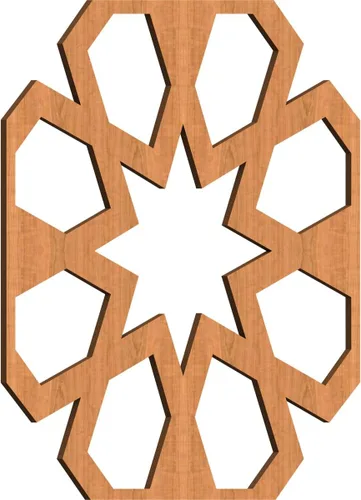 Vista 23 de Jackson Decorative Fretwork Wood Wall Panels, Large, 23 3/8" W x 23 3/8" H x 1/4" T, Cherry