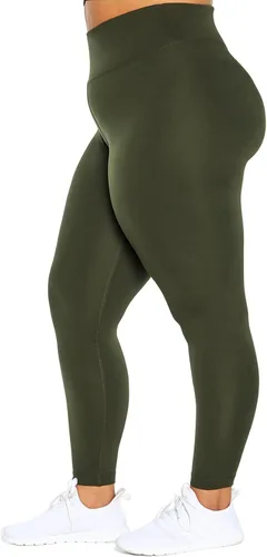 Vista 3 de Balance Collection Women's Plus Size Easy Flex Luxe High Rise Ankle Legging Oliva Grove
