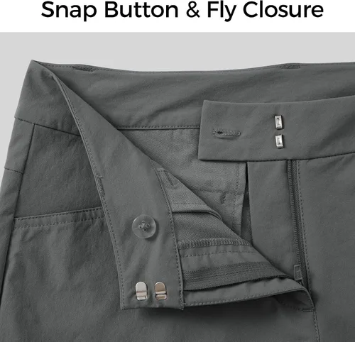 Vista 28 de Willit Pantalones cortos de golf de 4.5 pulgadas para mujer, de secado rápido, casuales, con bolsillos, resistentes al agua