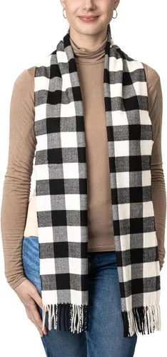 Vista 41 de Bufanda de invierno Achillea suave y cálida, de tartán, a cuadros, de cachemira, unisex