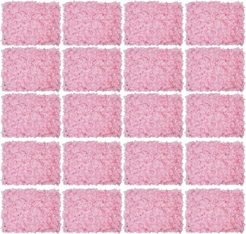 Vista 12 de Panel de pared de flores densas, 15.8 x 23.6 pulgadas por rosa blanca lechosa, decoración de telón de fondo para bodas, despedidas de soltera, baby