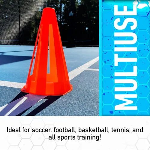 Vista 4 de FRANKLIN SPORTS INDUSTRIA 4PK 10' Flex Marcador Cono Fútbol Accesorios