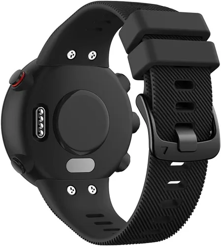 Vista 19 de REYDA Correa de silicona compatible con Garmin Swim 2/Forerunner 45, suave, flexible, transpirable, correa de reloj de silicona deportiva