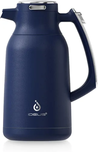 Vista 20 de IDEUS Jarra térmica para café, frasco de acero inoxidable con aislamiento al vacío de doble pared, jarra de agua, servidor de café y dispensador