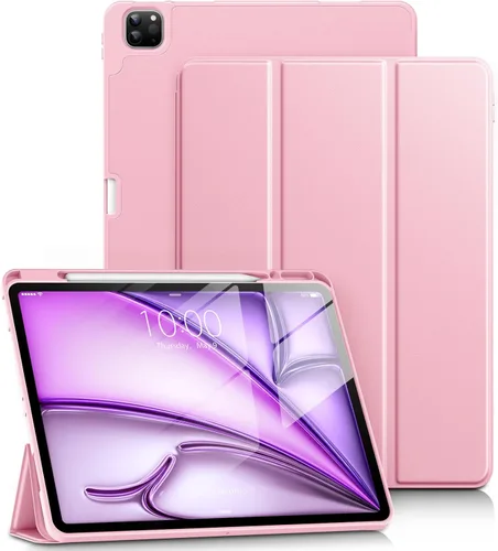 Vista 13 de DTTO Funda para iPad Air de 13 pulgadas M3/M2 2025/2024, iPad Pro de 12.9 pulgadas (6ª/5ª/4ª/3ª generación), funda suave con soporte triple delgado