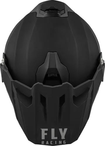 Vista 3 de Fly Racing Trekker - Casco sólido (negro mate, talla XS)