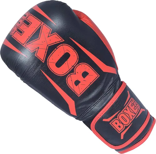 Vista 4 de Guantes de boxeo Muay Thai Training Genuine Cow Hide Leather Sparring Guantes de boxeo Kickboxing Guantes de lucha