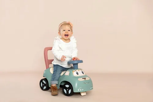 Vista 3 de Little Smoby 7600140503 My First Ride On Car - Vehículo infantil con compartimento de almacenamiento y antipunta, para uso en interiores
