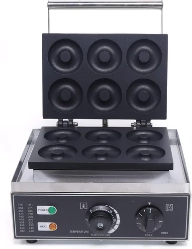 Vista 10 de Mini panqueques holandés, máquina eléctrica comercial para panqueques, control de tiempo y temperatura, mini panqueques de acero inoxidable