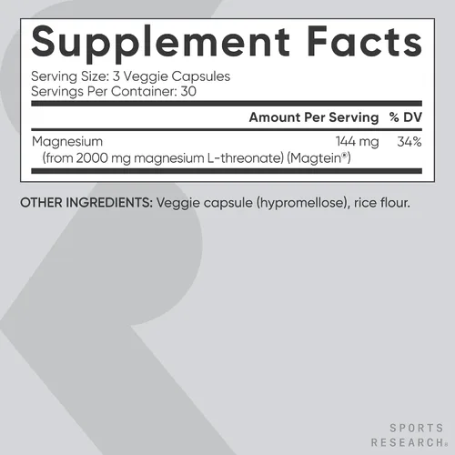Vista 6 de Sports Research® Paquete de apoyo cerebral: colina extra fuerte 800 mg + aceite de krill omega 3 1000 mg + Magtein® de alta absorción 2000 mg