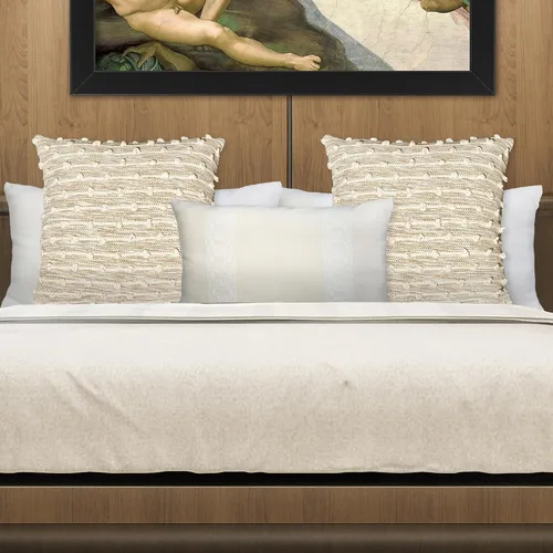Vista 4 de Chardin home Malibu Boho - Funda de almohada decorativa tejida a mano (juego de 2). Fundas de almohada cuadradas tejidas de algodón suave y cálido