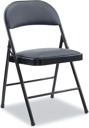 Vista 7 de Alera Silla plegable de resina moldeada, soporta hasta 225 lb, 18.19" altura del asiento, asiento blanco, respaldo blanco, base gris oscuro, 4/caja