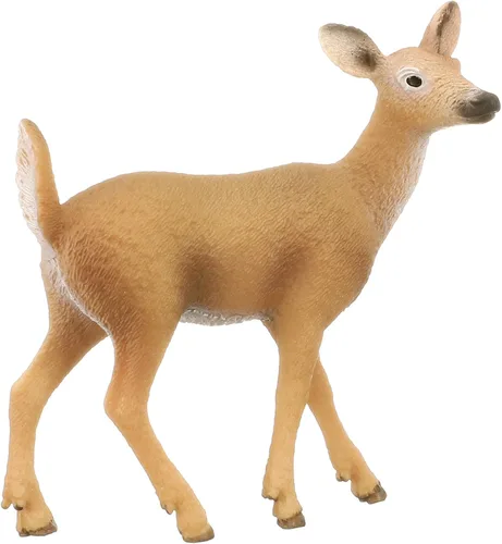 Vista 2 de Schleich 14710 Figura de Jugueto de Coneja de Cola Blanca, Multicolor