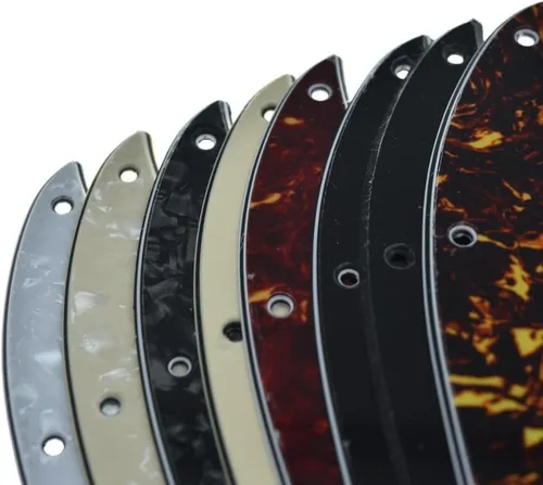 Vista 5 de KAISH Lefty 4 cuerdas J Bass estilo Golpeador zurdo Bass Pick Guard Scrach Plate para USA/México Jazz J Bass Aged Pearl