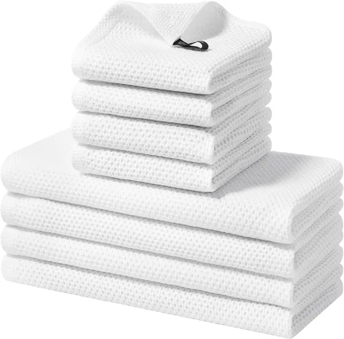 Vista 78 de Homaxy Juego de toallas y paños de cocina 100% algodón, 30 x 30 centímetros y 33 x 71 centímetros, juego de 8 toallas de cocina ultra suaves