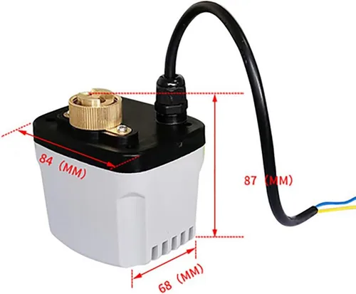 Vista 7 de Válvula de bola motorizada el 1/2" de acero inoxidable eléctrico de la CA 110V NPT 2 alambres impermeable al aire libre