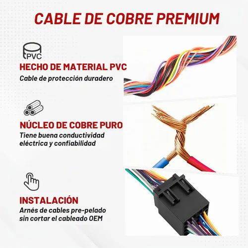 Vista 5 de RED WOLF Adaptador de arnés de cableado de radio ISO de 16 pines macho y hembra para Freightliner 2004-2021, Volvo 2004-2016, conector estéreo