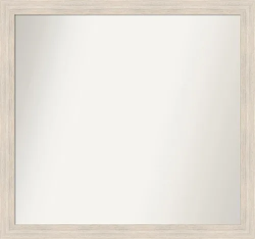 Vista 115 de Amanti Art Espejo personalizado, espejo de baño estrecho Alexandria White Wash, espejo de pared o espejo de tocador de baño sobre el fregadero