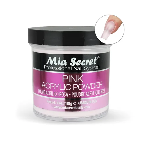 Vista 3 de Mia Secret Polvo acrílico rosa 4 oz.