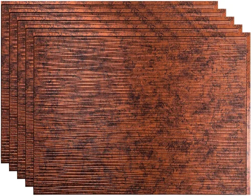 Vista 11 de FASÄDE Ripple - Panel decorativo de vinilo decorativo para salpicaduras de 18 x 24 pulgadas en plata argente (paquete de 5)