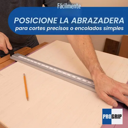 Vista 6 de Abrazadera y guía de borde recto ProGrip de 50