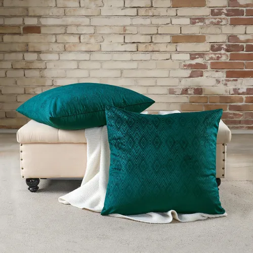 Vista 14 de Home Soft Things Ikat - Fundas de almohada de terciopelo de 2 piezas, 14 x 26 pulgadas, aguacate, funda de almohada decorativa lumbar sólida