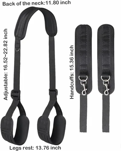 Vista 7 de BDSM - Kit de restricciones para cama sexual, juguetes de cuerda, esposas peludas, juego de puños de mano para adultos adultos para dormitorio, kit