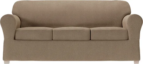 Vista 20 de Zenna Home Simply Fit - Funda elástica para sofá (1 pieza), color crudo
