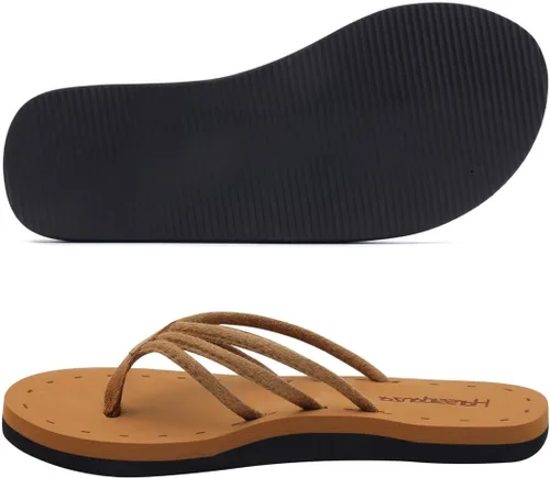 Vista 6 de Harssidanzar KL221US - Sandalias de playa para mujer, ligeras, cómodas, con soporte para el arco